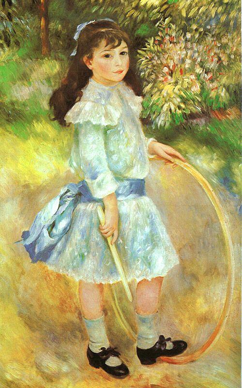Pierre Renoir Girl with a Hoop France oil painting art